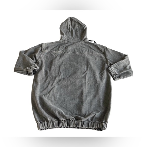 Grey Denim Shein Hoodie Women’s Size XS - Picture 3 of 10